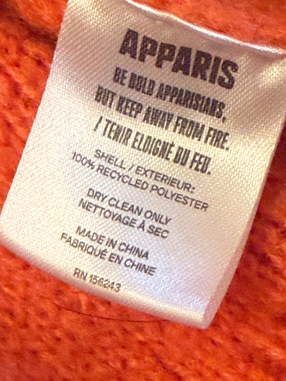 ✨ APPARIS Marcella Cardigan Vermillion Orange Oversized Knit Sweater Large ✨ - Picture 10 of 12